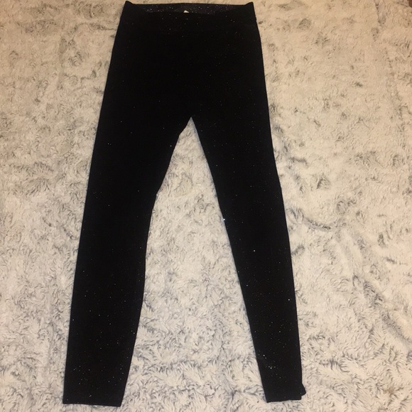 PINK size medium sparkling yoga pants - Picture 2 of 4